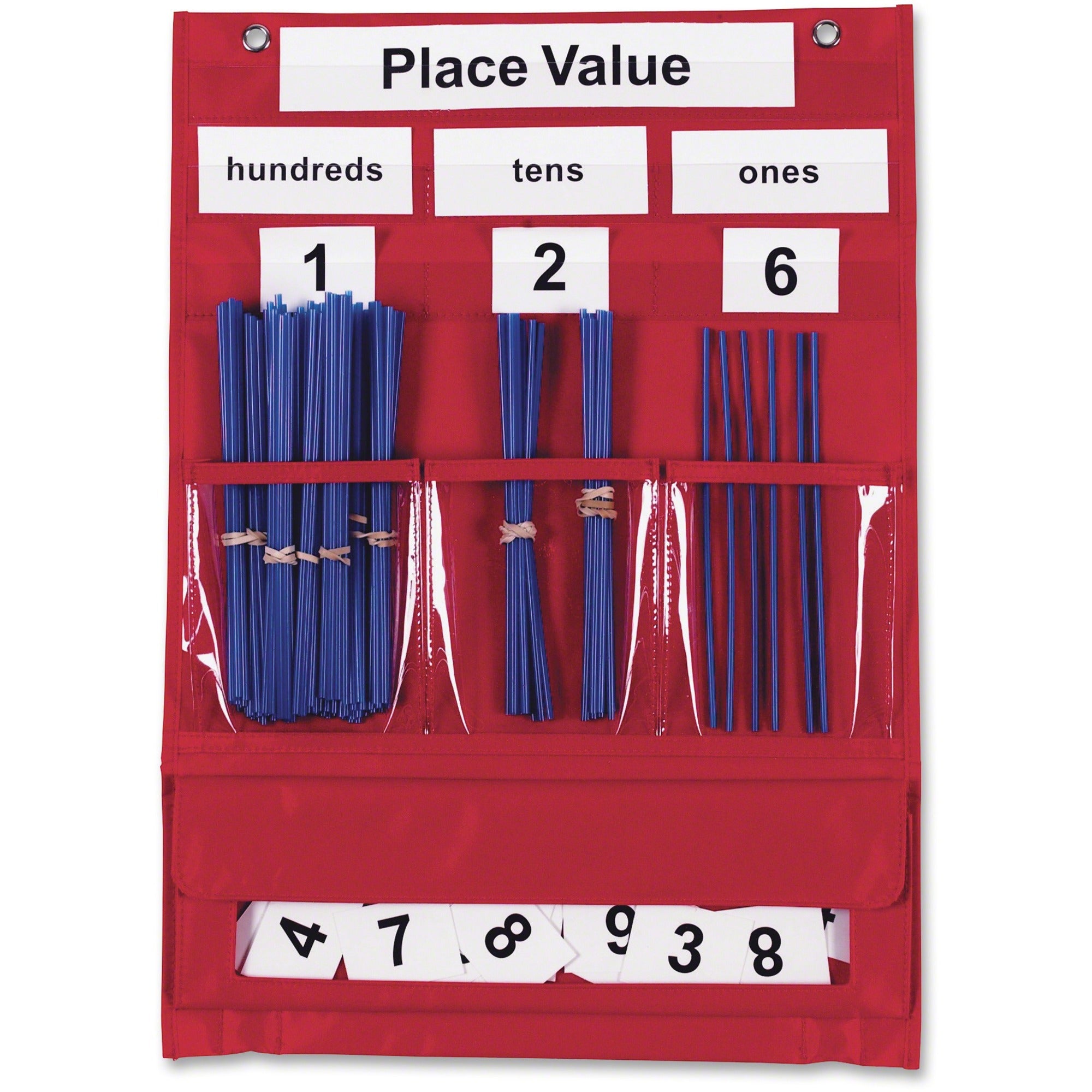 Learning Resources Counting/Place Value Pocket Chart - Theme/Subject: Learning - Skill Learning: Mathematics - 1 Each - 