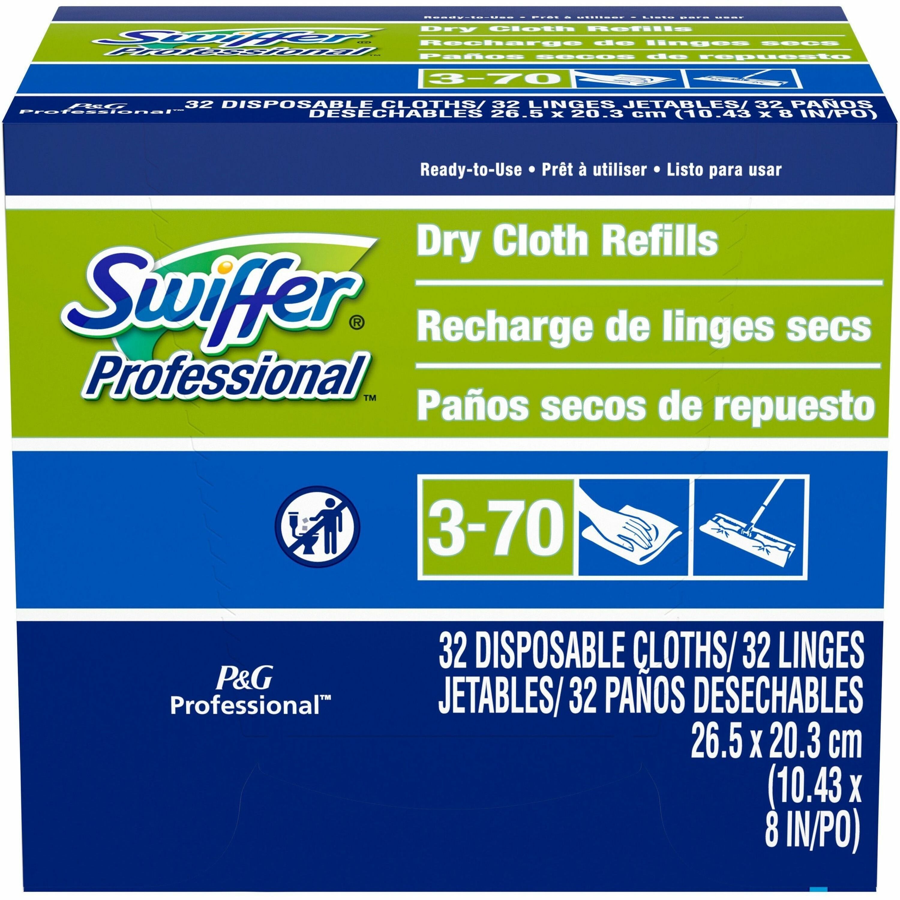 Swiffer Refill Cloth, Sold as 1 Box, 32 Each per Box - 1