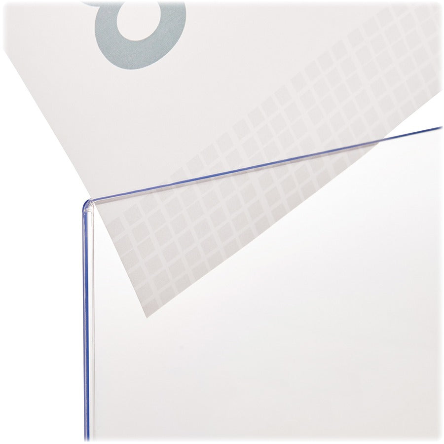 Superior Image Double Sided Sign Holder, 8.5 x 11 Insert, Clear