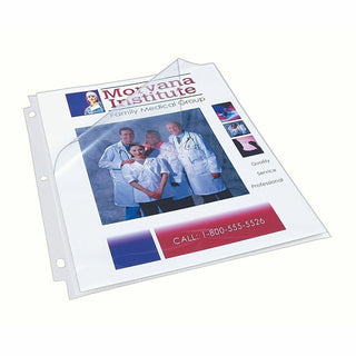 Quick Top and Side Loading Sheet Protectors, Letter, Non-Glare, 50/Box