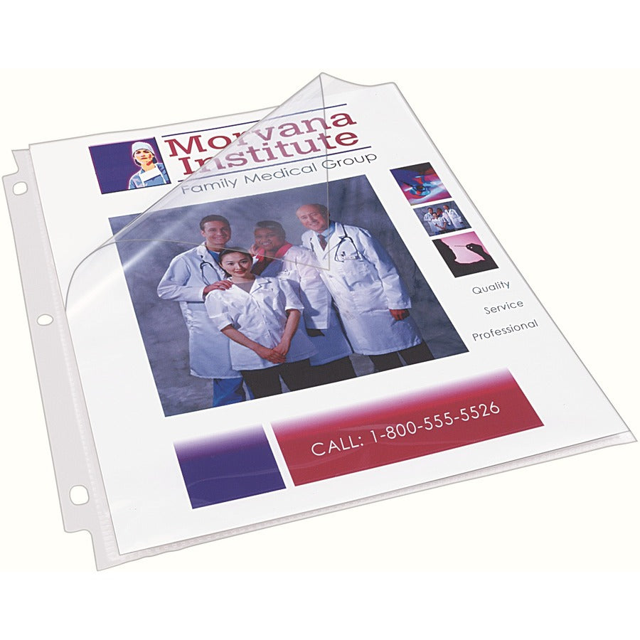 Top-Load Poly Sheet Protector, Super Heavy Gauge, Letter, Diamond Clear, 50/Box