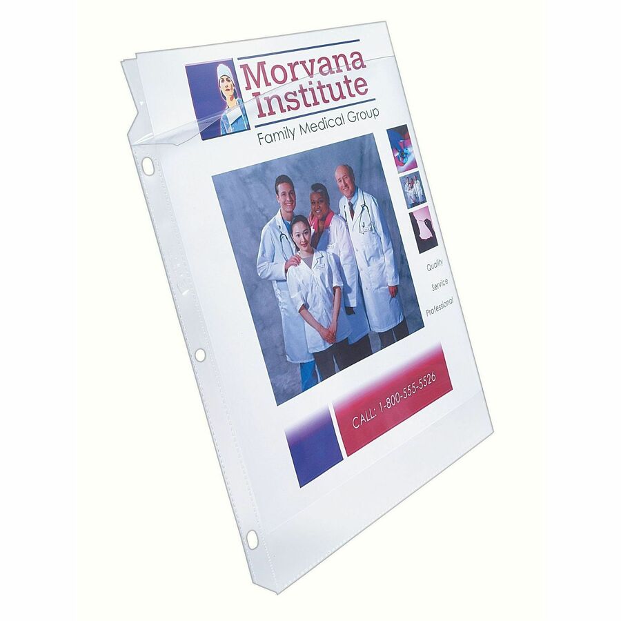 Top-Load Poly Sheet Protector, Super Heavy Gauge, Letter, Diamond Clear, 50/Box