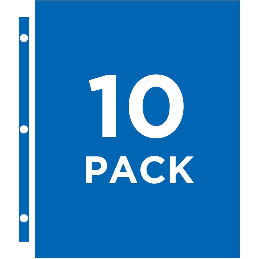 Photo Storage Pages for Six 4 x 6 Mixed Format Photos, 3-Hole Punched, 10/Pack