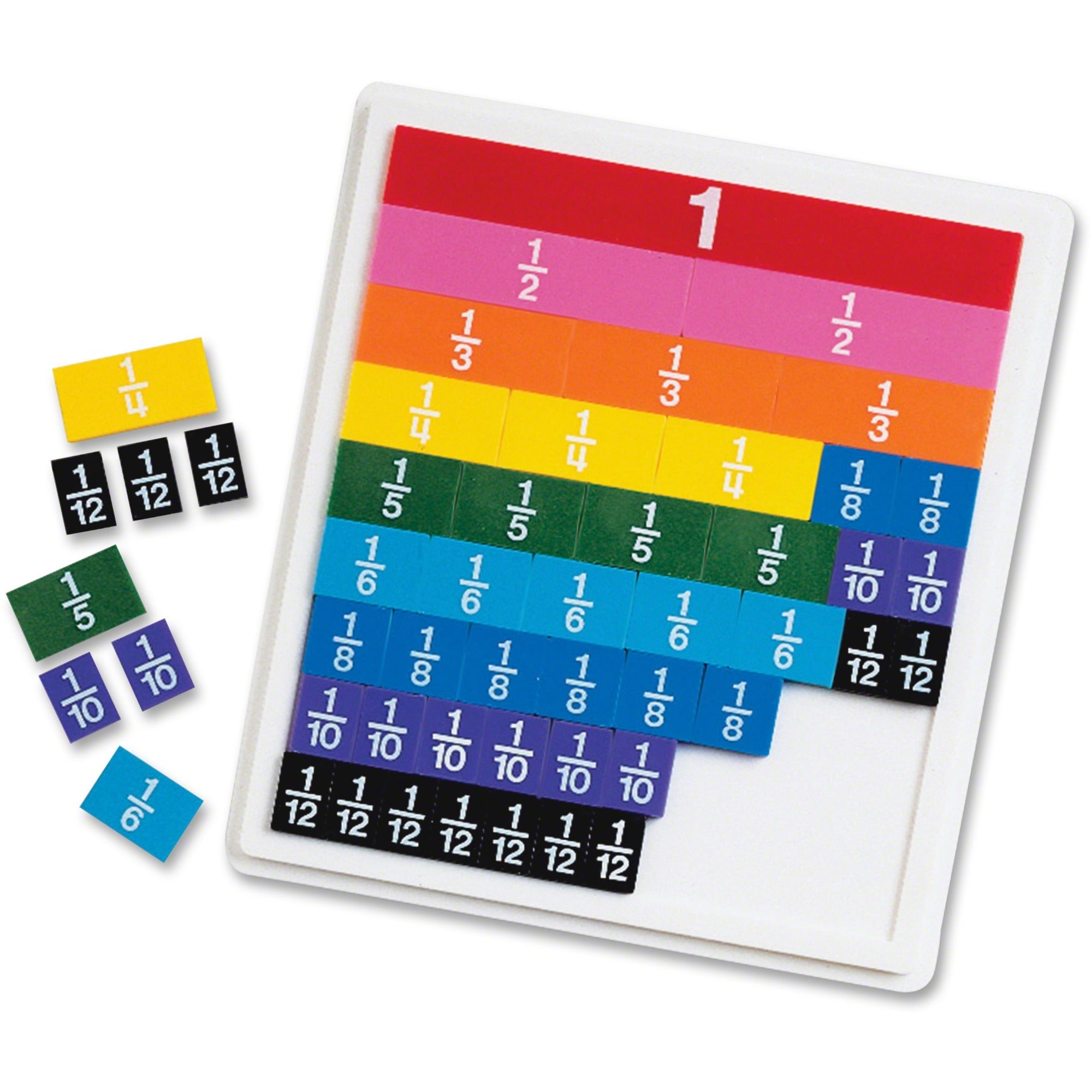 Rainbow Fraction Tiles - Theme/Subject: Learning - Skill Learning: Fraction, Mathematics - 6+ - 51 / Set - 