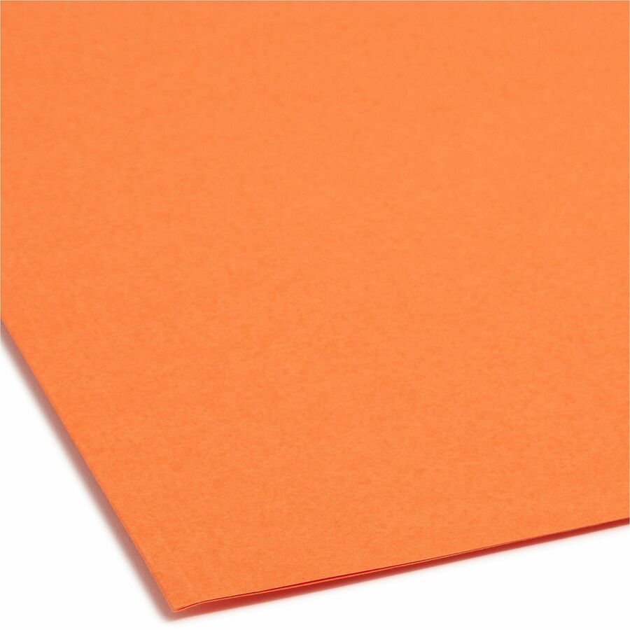 Top Tab Colored Fastener Folders, 0.75" Expansion, 2 Fasteners, Letter Size, Orange Exterior, 50/Box