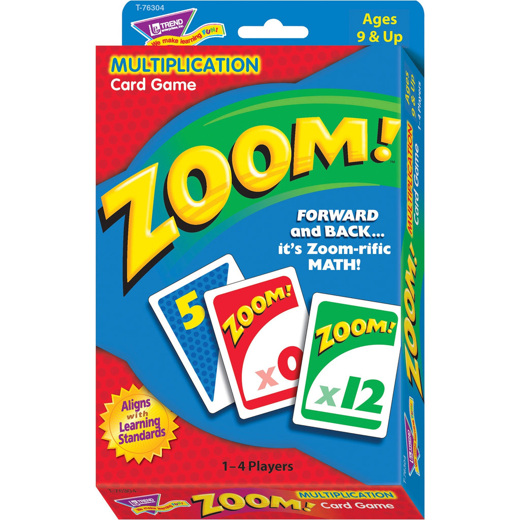 Zoom Math Card Game, Ages 9 and Up, 100 Cards/Set