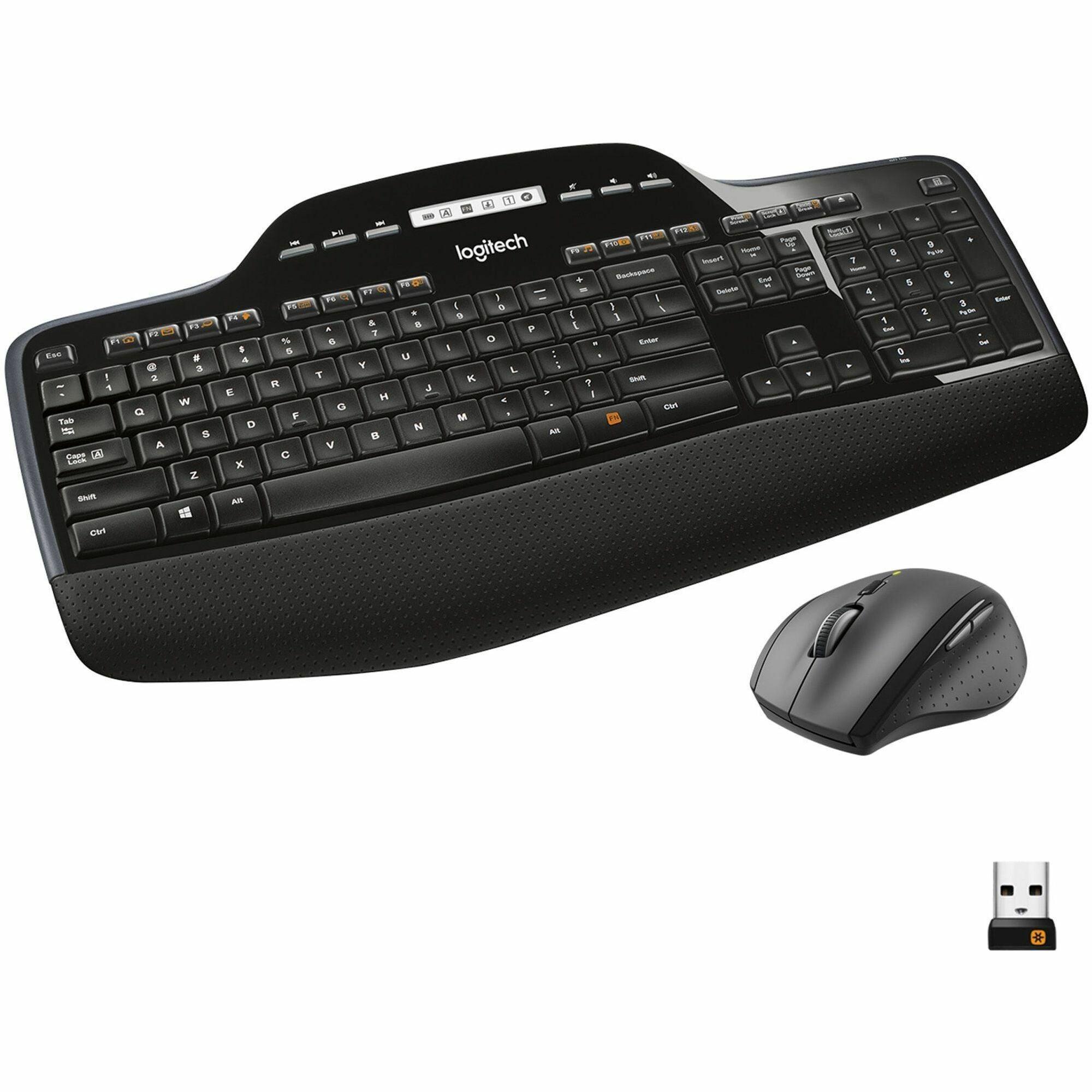 MK710 Wireless Keyboard + Mouse Combo, 2.4 GHz Frequency/30 ft Wireless Range, Black