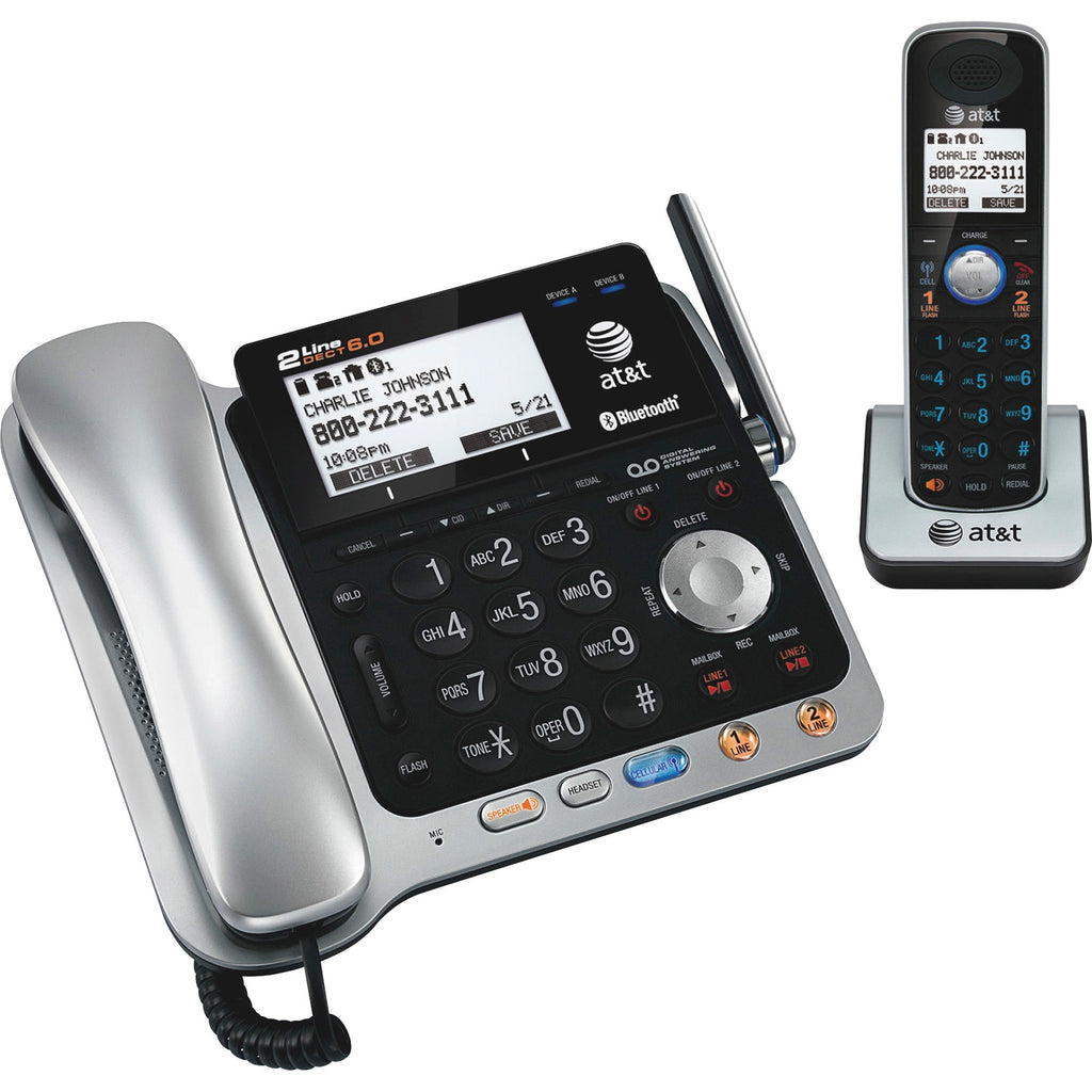 TL86109 Two-Line DECT 6.0 Phone System with Bluetooth