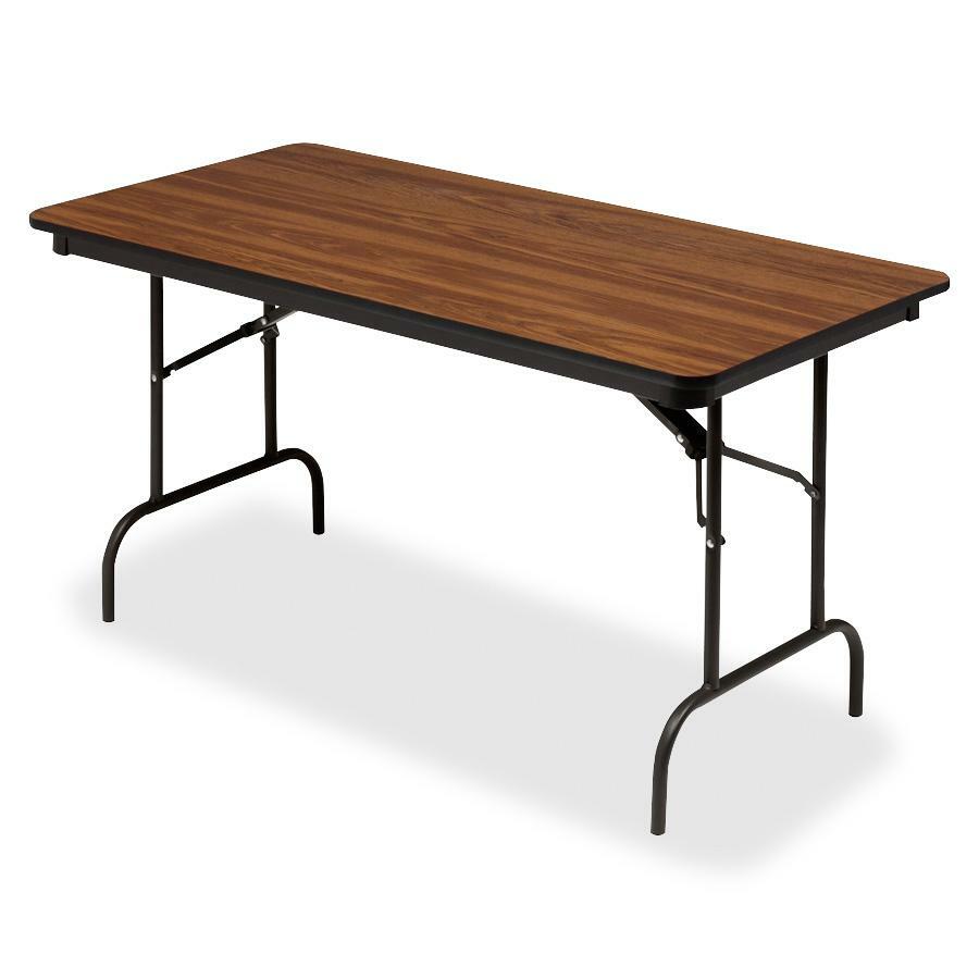 OfficeWorks Commercial Wood-Laminate Folding Table, Rectangular, 72" x 30" x 29", Oak