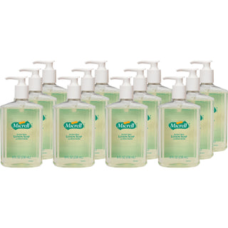 Micrell Antibacterial Lotion Soap - Citrus ScentFor - 8 fl oz (236.6 mL) - Pump Bottle Dispenser - Kill Germs, Grease Remover - Hand - Anti-irritant, Bio-based - 12 / Carton