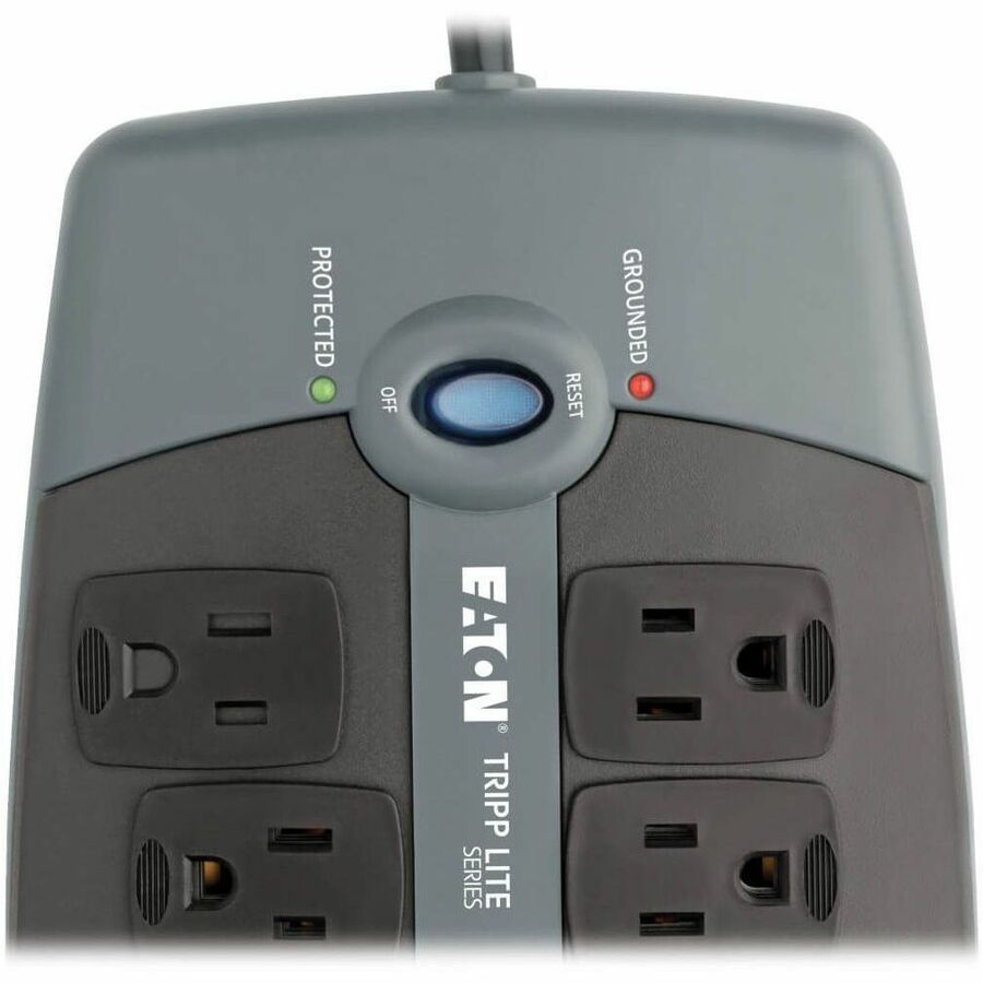 Protect It! Surge Protector, 10 AC Outlets, 8 ft Cord, 2,395 J, Black