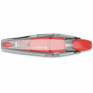 Retractable Pen Style Correction Tape, Transparent Gray/Red Applicator, 0.2" x 236", 4/Pack