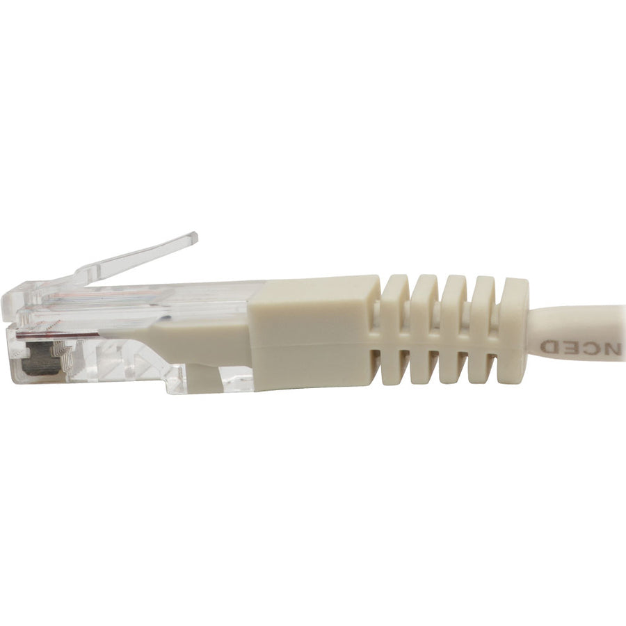 Tripp Lite by Eaton Cat5e 350 MHz Molded (UTP) Ethernet Cable (RJ45 M/M), PoE - White, 25 ft. (7.62 m) - 25 ft Category 5e Network Cable - First End: 1 x RJ-45 - Male - Second End: 1 x RJ-45 - Male - Patch Cable - White - 1 Each - 