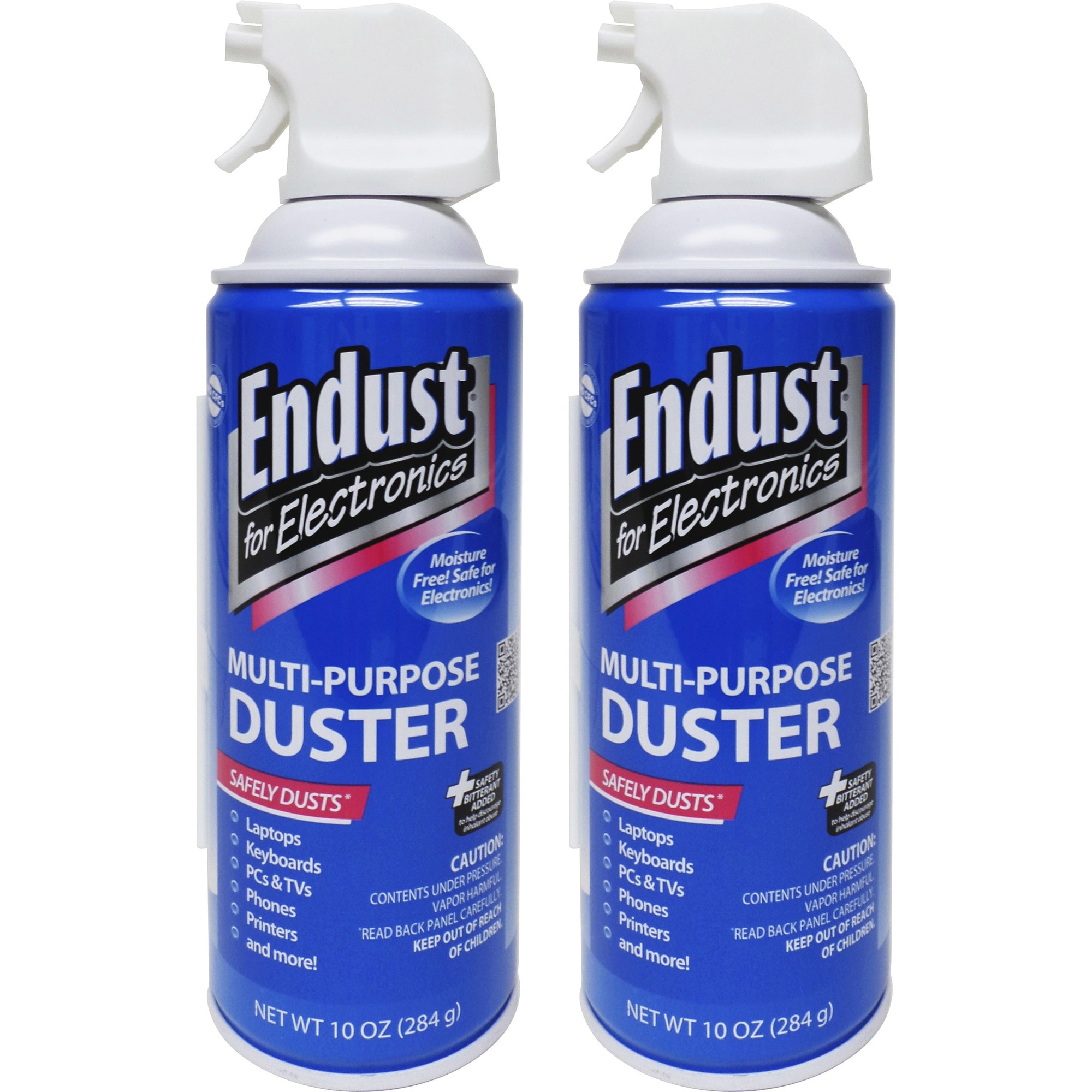 Compressed Air Duster for Electronics, 10 oz Can, 2/Pack