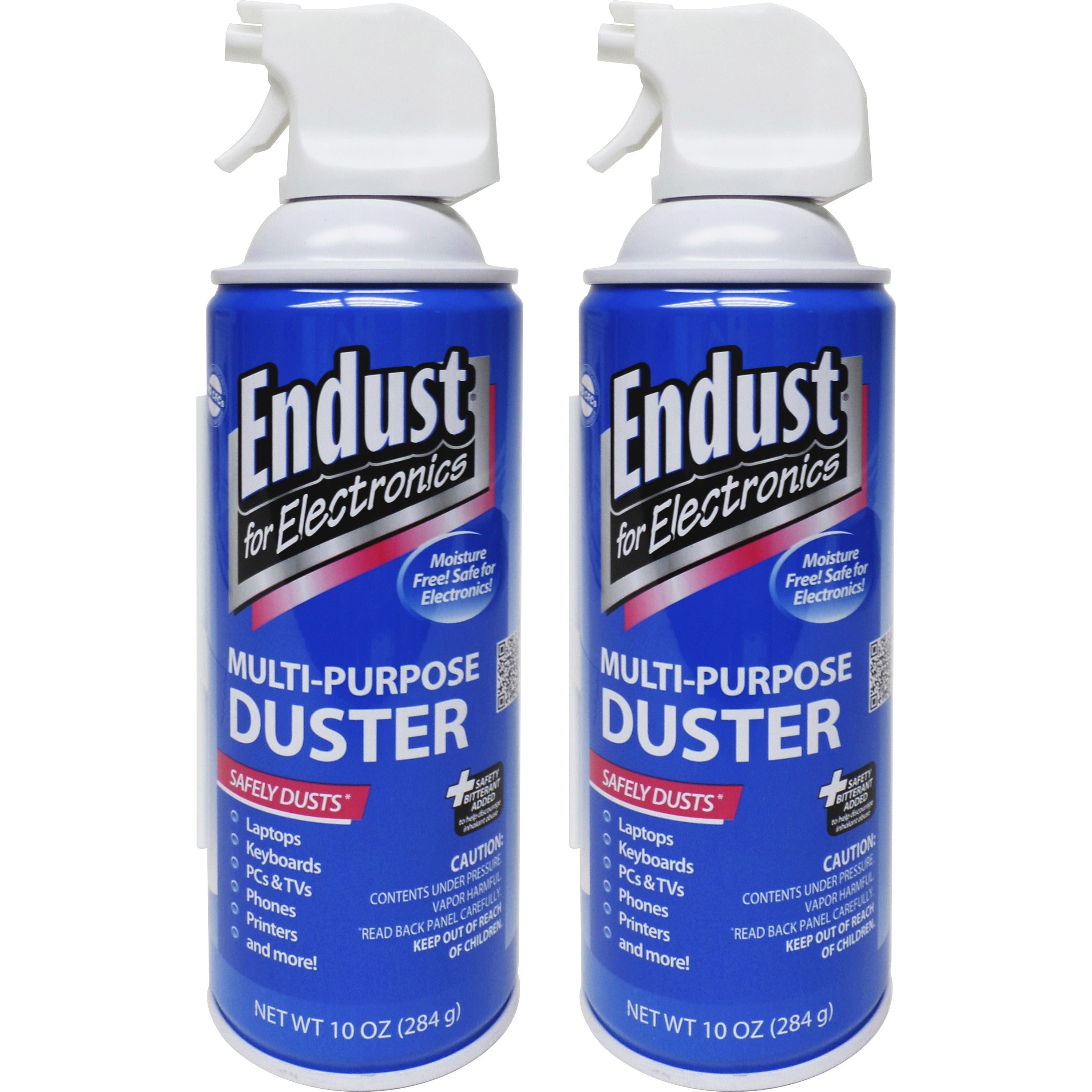 Compressed Air Duster for Electronics, 10 oz Can, 2/Pack