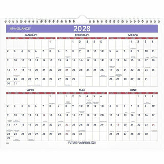 At-A-Glance Wall Calendar - Medium Size - Julian Dates - Monthly - 12 Month - January 2024 - December 2024 - 1 Week Single Page Layout - 15" x 12" White Sheet - 2" x 1.75" Block - Wire Bound - Paper, Chipboard - Hanging Loop, Ruled Daily Block, Easy