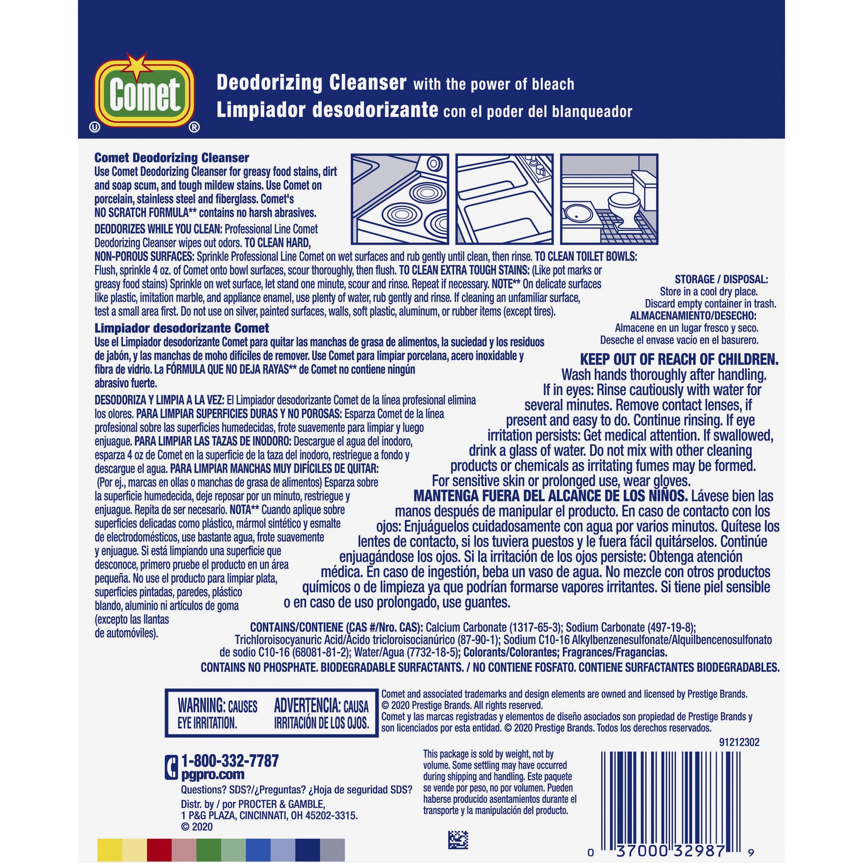 Comet Powder Cleanser with Bleach, Sold as 1 Each - 2