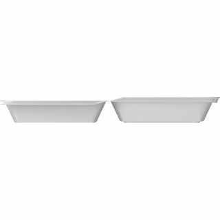 Insulated Foam Hinged Lid Containers, 1-Compartment, 7.9 x 8.4 x 3.3, White, 200/Pack, 2 Packs/Carton