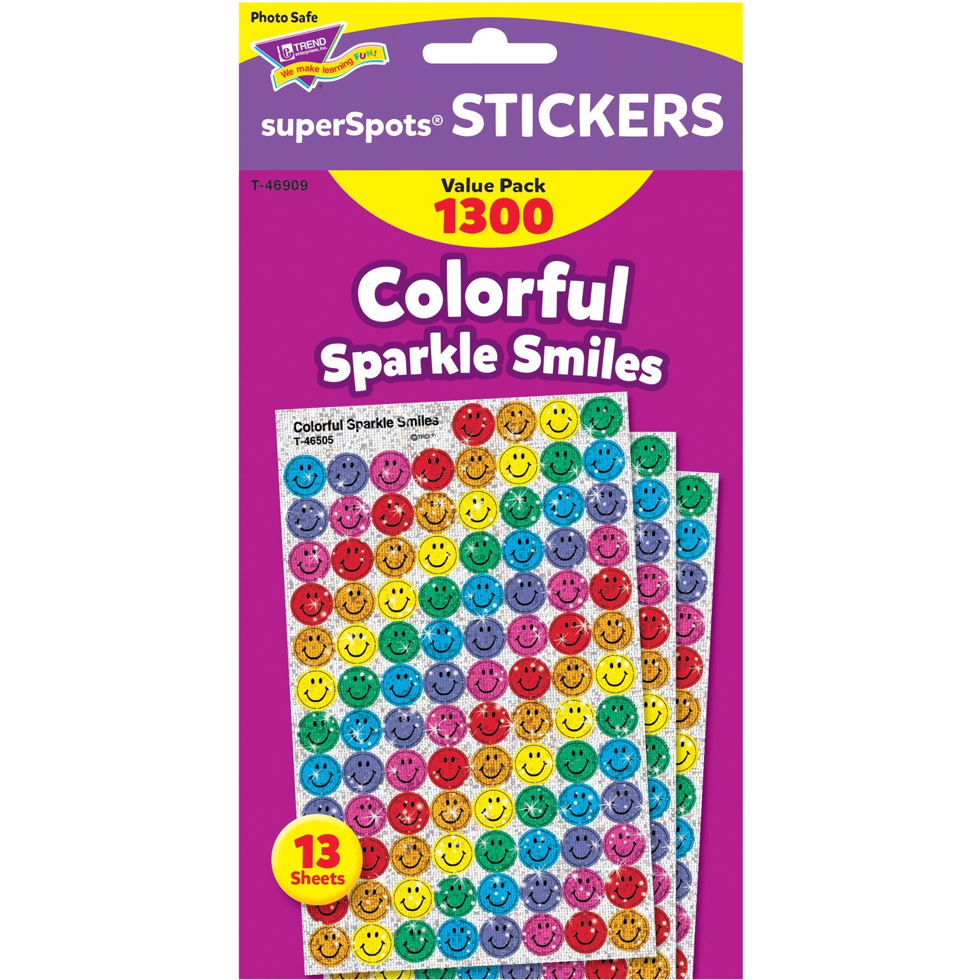 Trend SuperSpots Variety Pack Sticker, Sold as 1 Package, 1300 Each per Package - 1