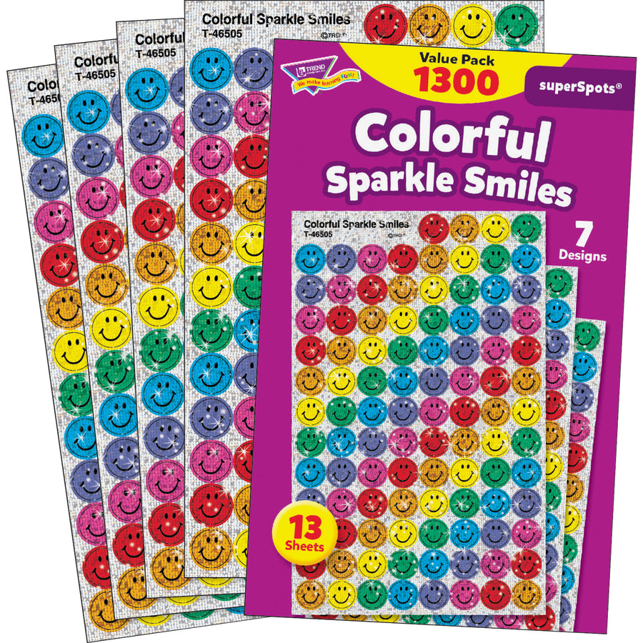 Trend SuperSpots Variety Pack Sticker, Sold as 1 Package, 1300 Each per Package - 2
