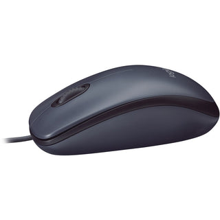 B100 Optical USB Mouse, USB 2.0, Left/Right Hand Use, Black