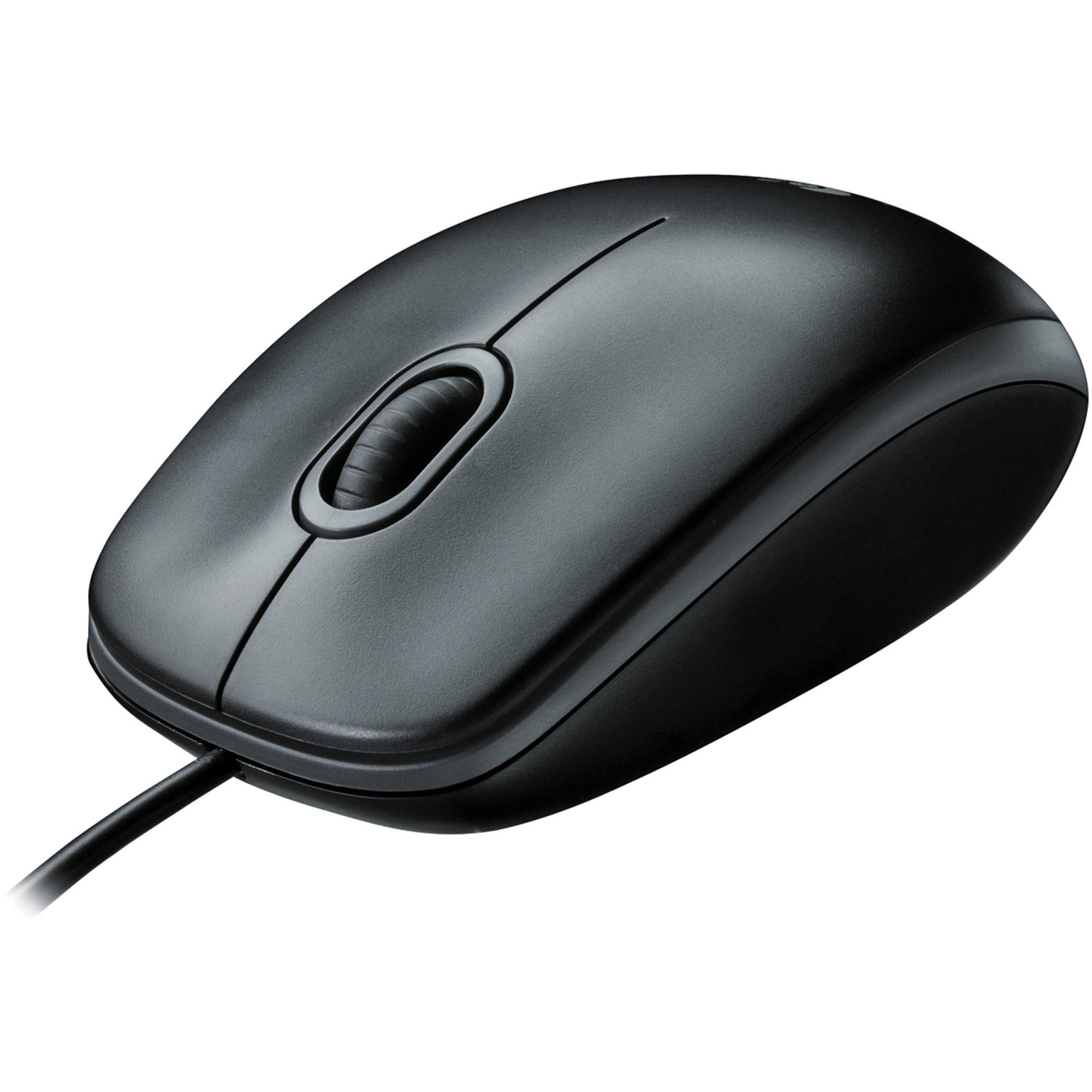 B100 Optical USB Mouse, USB 2.0, Left/Right Hand Use, Black
