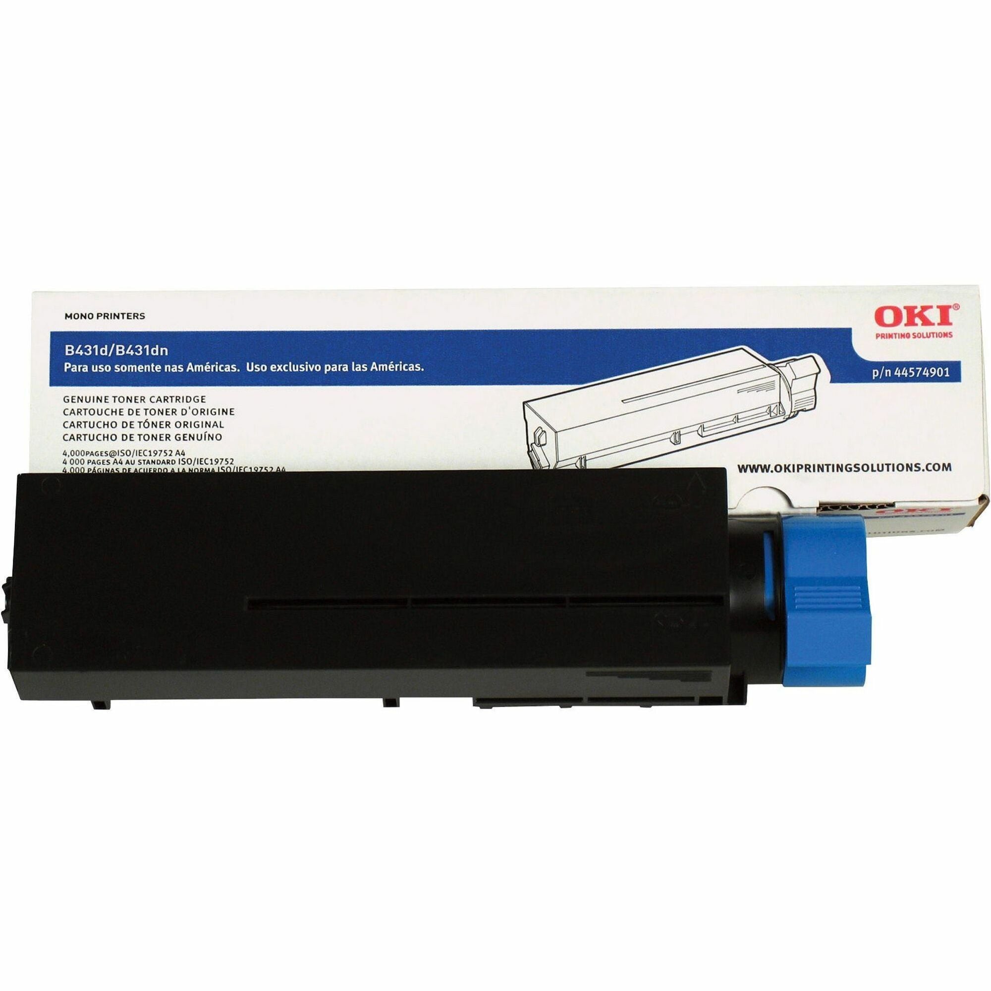 Oki Original Toner Cartridge - LED - 10000 Pages - Black - 1 Pack - 