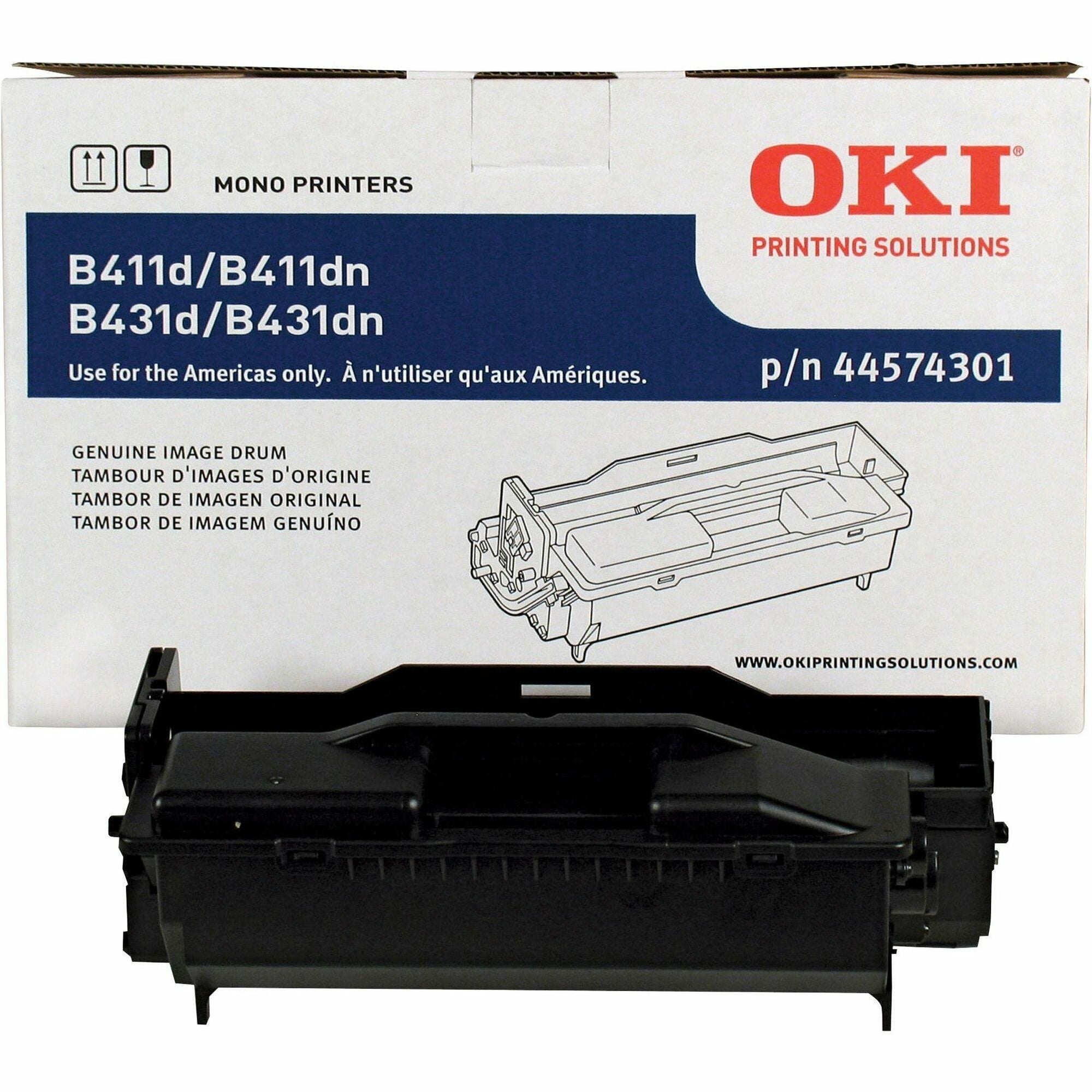 Oki B411/431 Image Drum - LED Print Technology - 30000 - 1 Each - 