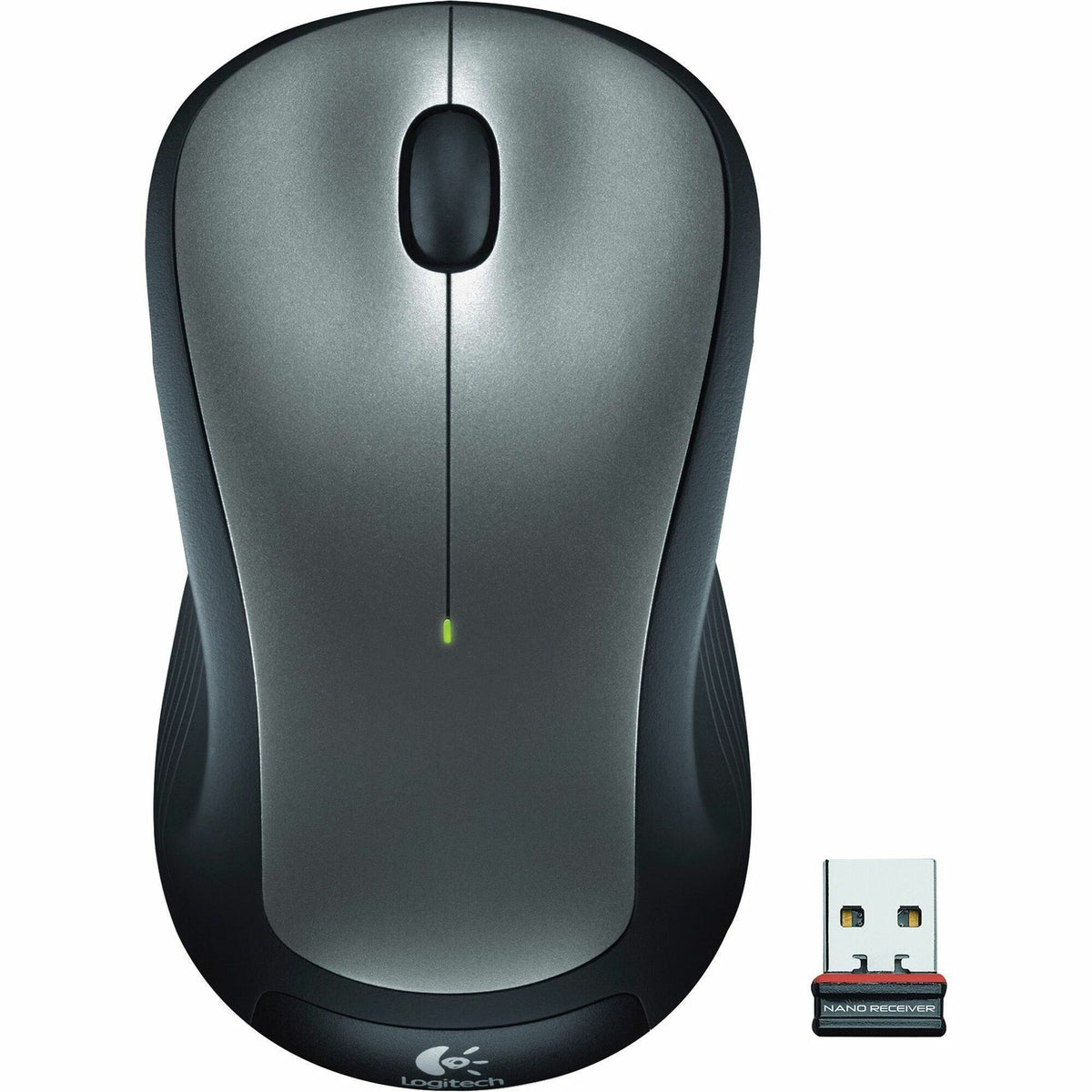 M310 Wireless Mouse, 2.4 GHz Frequency/30 ft Wireless Range, Left/Right Hand Use, Silver/Black