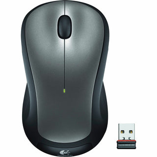 M310 Wireless Mouse, 2.4 GHz Frequency/30 ft Wireless Range, Left/Right Hand Use, Silver/Black