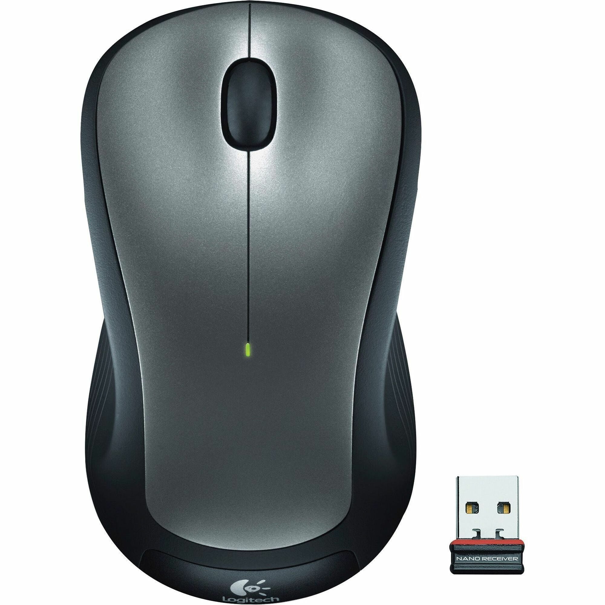 M310 Wireless Mouse, 2.4 GHz Frequency/30 ft Wireless Range, Left/Right Hand Use, Silver/Black