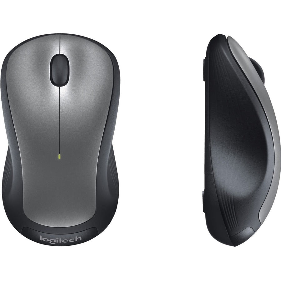 M310 Wireless Mouse, 2.4 GHz Frequency/30 ft Wireless Range, Left/Right Hand Use, Silver/Black