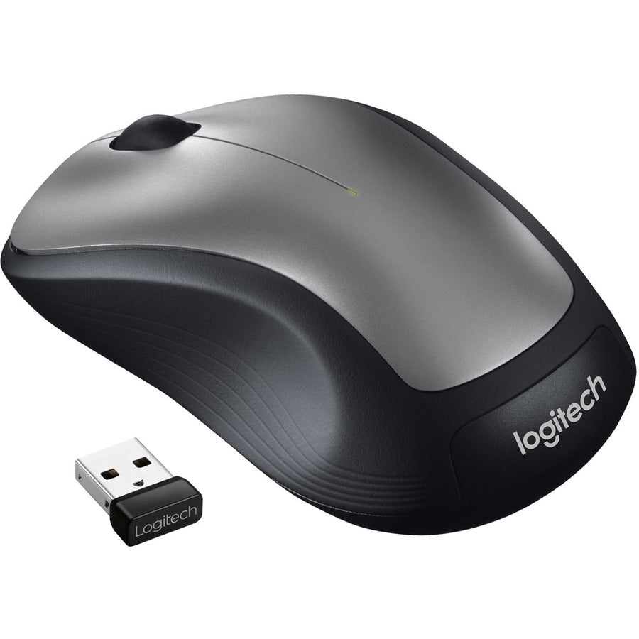M310 Wireless Mouse, 2.4 GHz Frequency/30 ft Wireless Range, Left/Right Hand Use, Silver/Black