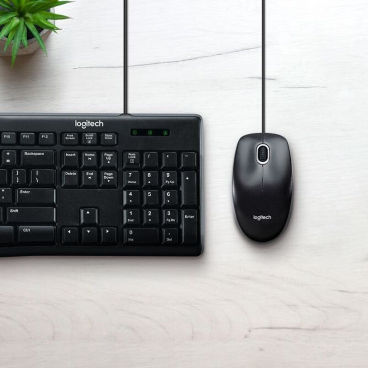 Wired Media Combo MK200, USB 2.0, Black