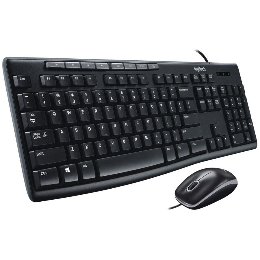 Wired Media Combo MK200, USB 2.0, Black