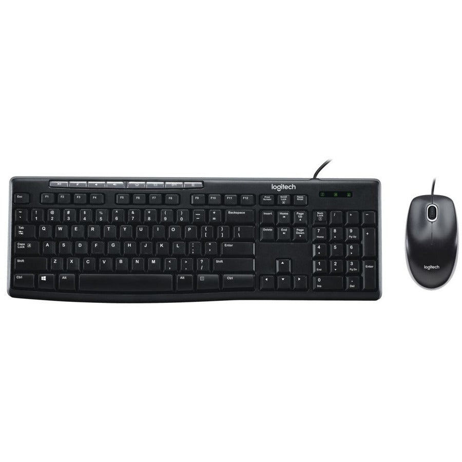 Wired Media Combo MK200, USB 2.0, Black