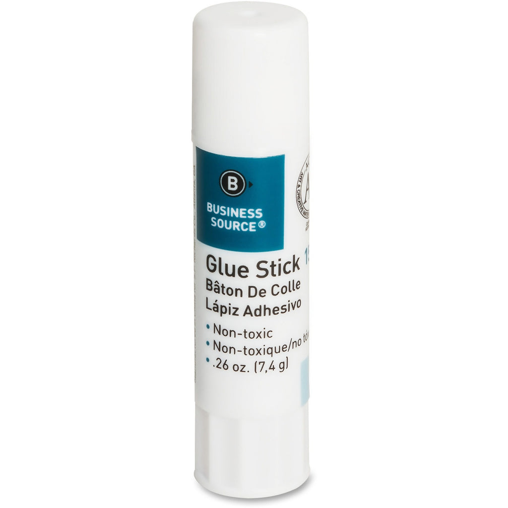 Business Source Value Pack Glue Sticks - 0.26 oz - 18 / Pack - White - 