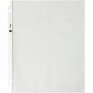Business Source Economy Weight Sheet Protectors - 11" Height x 9" Width - 2 mil Thickness - For Letter 8 1/2" x 11" Sheet - Ring Binder - Rectangular - Semi Clear - Polypropylene - 100 / Pack