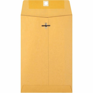 Business Source Heavy-duty Metal Clasp Envelopes - Clasp - #55 - 6" Width x 9" Length - 28 lb - Clasp - Kraft - 100 / Box - Kraft