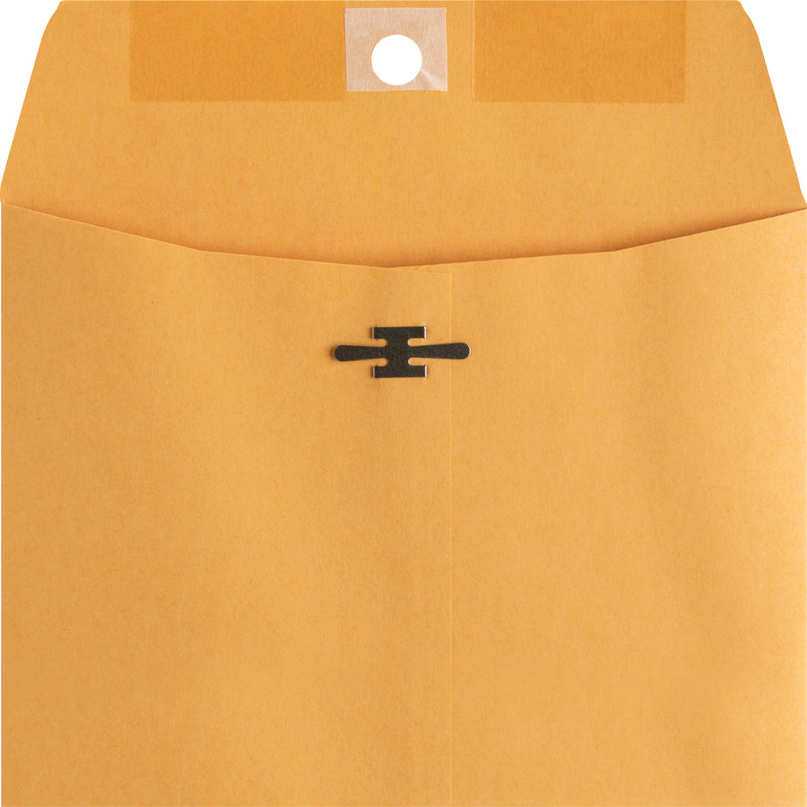 Business Source Heavy-duty Metal Clasp Envelopes - Clasp - #55 - 6" Width x 9" Length - 28 lb - Clasp - Kraft - 100 / Box - Kraft - 