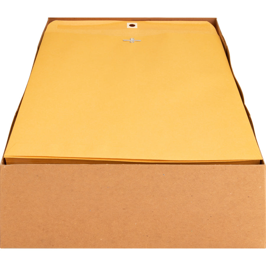 Business Source Heavy-duty Clasp Envelopes - Clasp - #97 - 10" Width x 13" Length - 28 lb - Clasp - Kraft - 100 / Box - Kraft - 