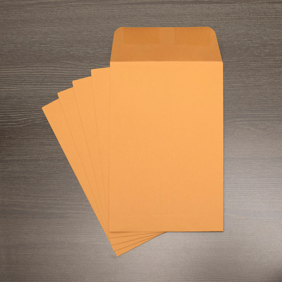 Business Source Durable Kraft Catalog Envelopes - Catalog - 6" Width x 9" Length - 24 lb - Gummed - Kraft - 500 / Box - Kraft - 