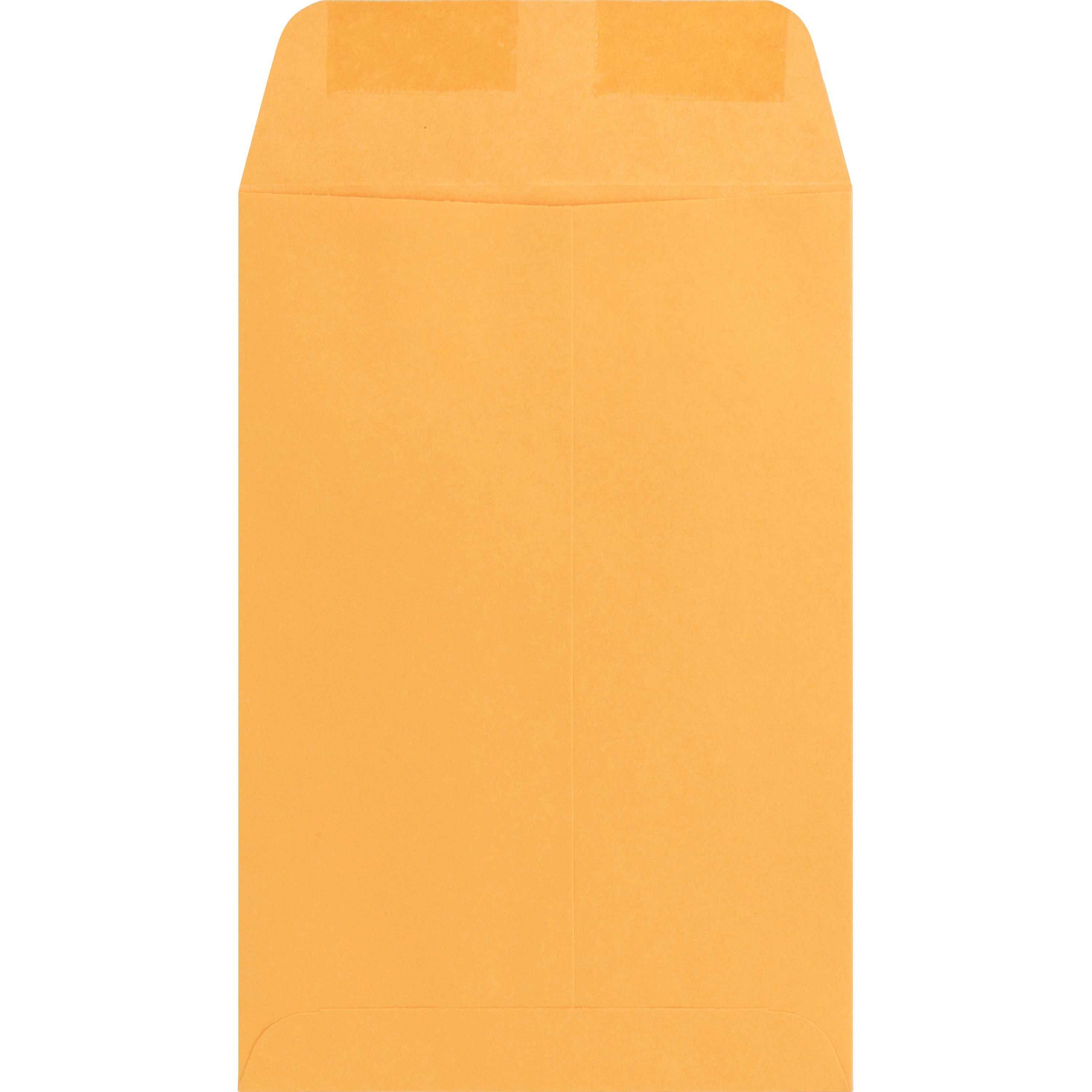 Business Source Durable Kraft Catalog Envelopes - Catalog - 6" Width x 9" Length - 24 lb - Gummed - Kraft - 500 / Box - Kraft - 