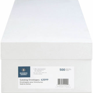 Business Source Durable Kraft Catalog Envelopes - Catalog - 6" Width x 9" Length - 24 lb - Gummed - Kraft - 500 / Box - Kraft