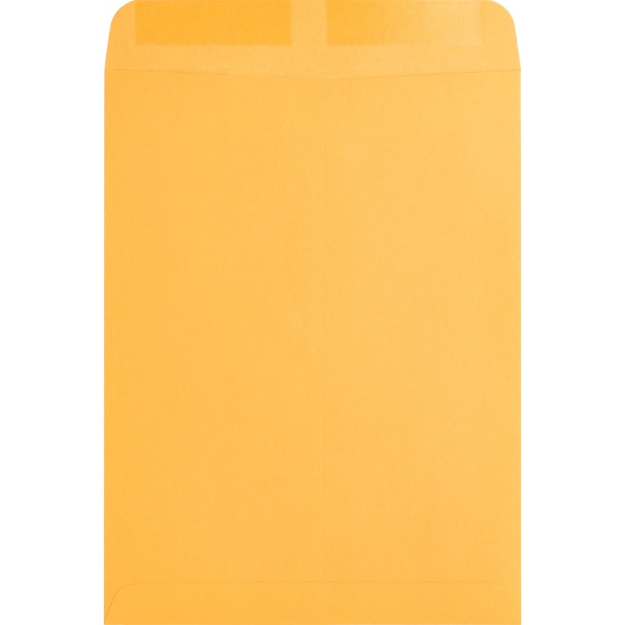 Business Source Kraft Gummed Catalog Envelopes - Catalog - #10 1/2 - 9" Width x 12" Length - 28 lb - Gummed - Kraft - 250 / Box - Kraft