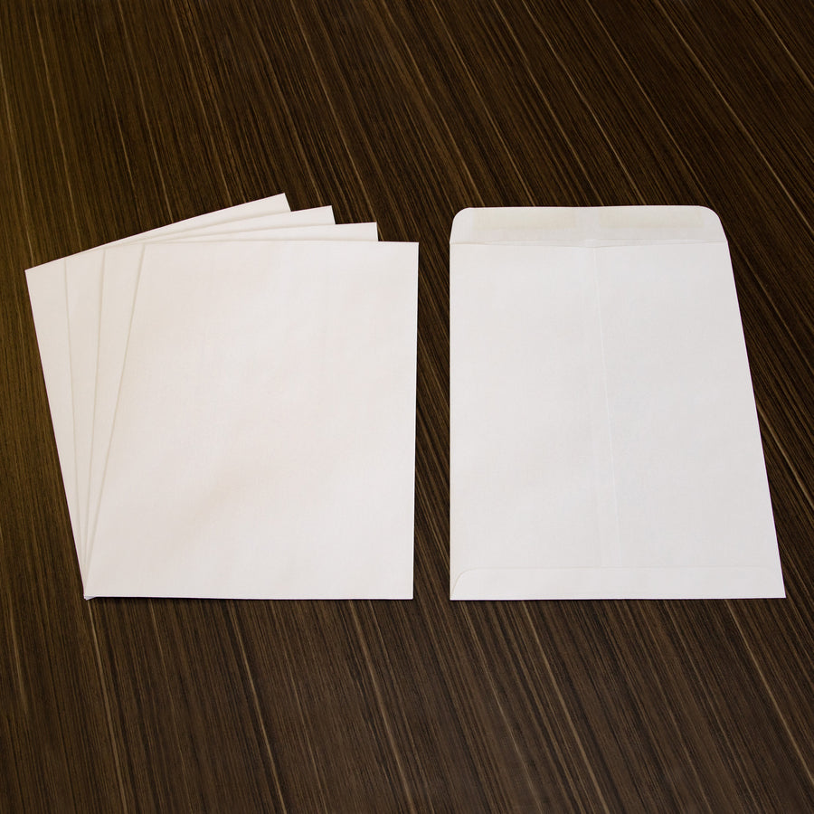 Business Source 28 lb. White Catalog Envelopes - Catalog - #10 1/2 - 9" Width x 12" Length - 28 lb - Gummed - Wove - 250 / Box - White - 