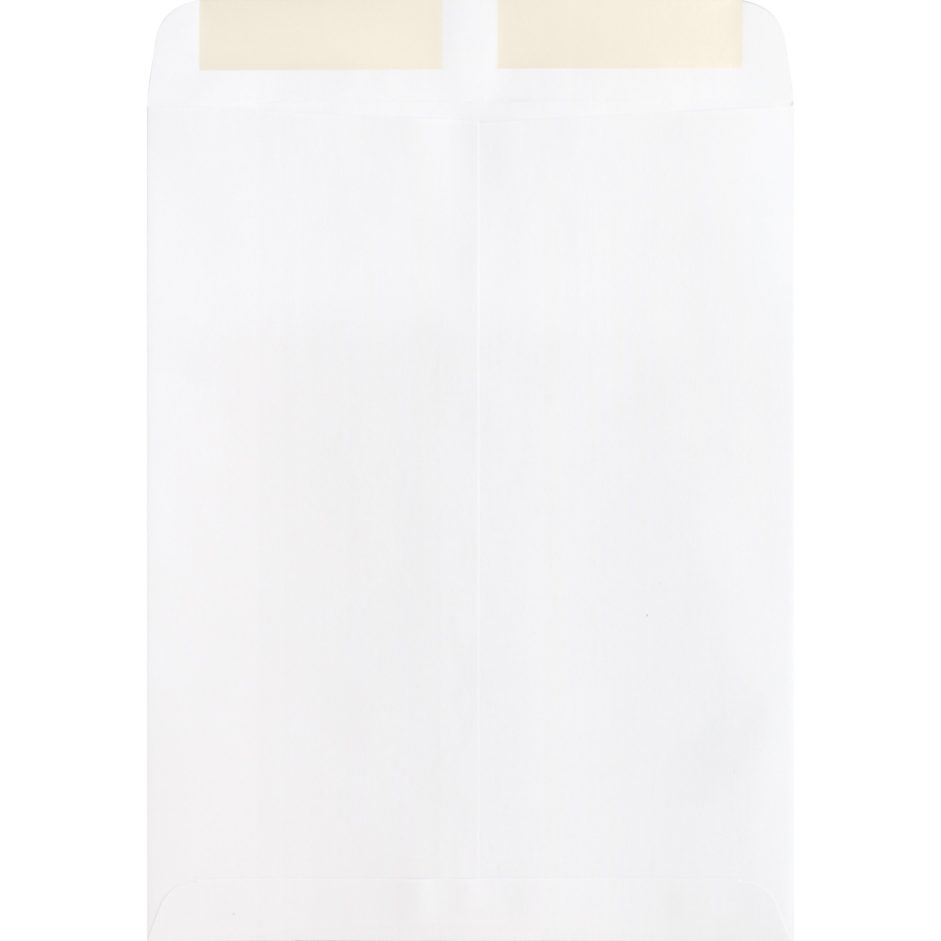 Business Source 28 lb. White Catalog Envelopes - Catalog - #10 1/2 - 9" Width x 12" Length - 28 lb - Gummed - Wove - 250 / Box - White - 