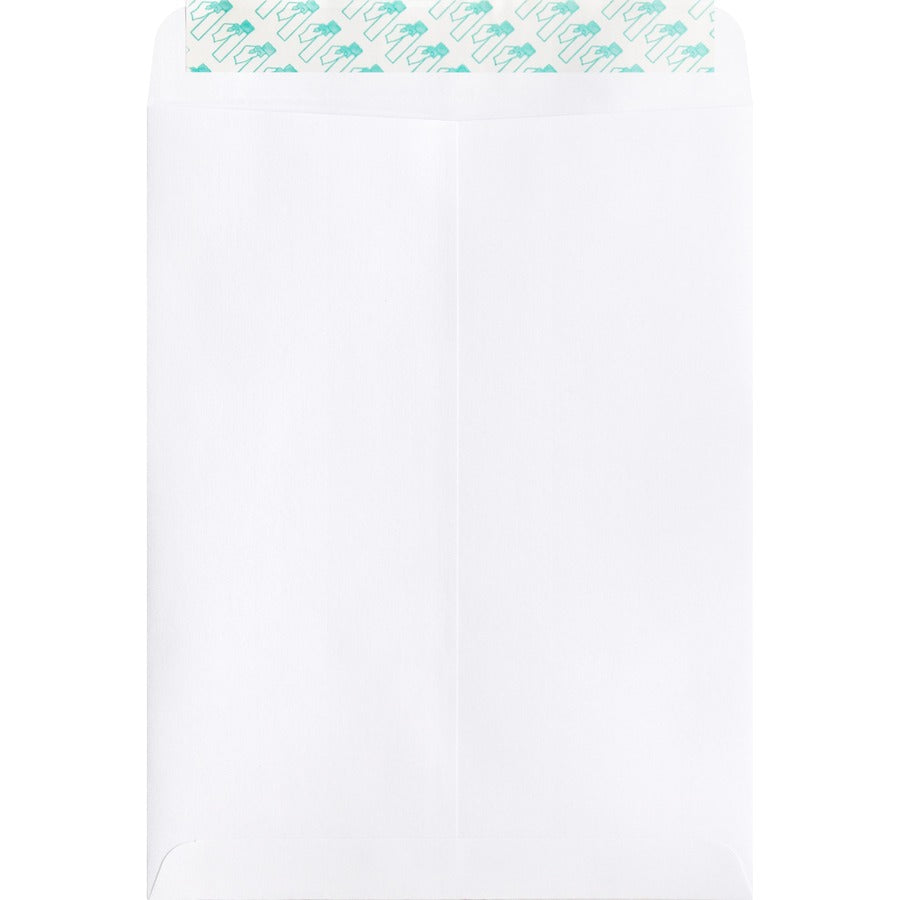 Business Source Self Sealing Catalog Envelope - Catalog - 9" Width x 12" Length - 28 lb - Peel & Seal - Wove - 100 / Box - White