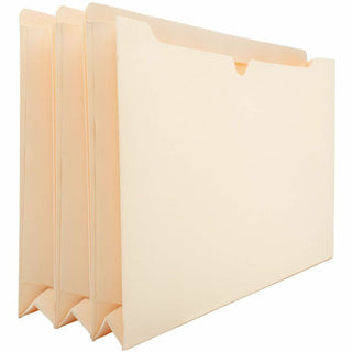 Business Source Straight Tab Cut Legal Recycled File Pocket - 8 1/2" x 14" - 2" Expansion - Manila - 10% Recycled - 50 / Box