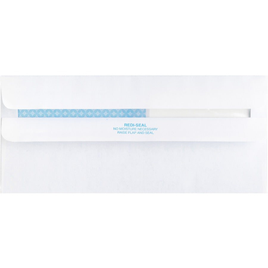 Business Source No. 9 Double Window Invoice Envelopes - Double Window - #9 - 8 7/8" Width x 3 7/8" Length - 24 lb - Self-sealing - 500 / Box - White